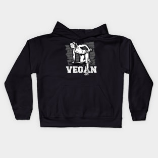 Vegan Womens Fitness Gym Kids Hoodie